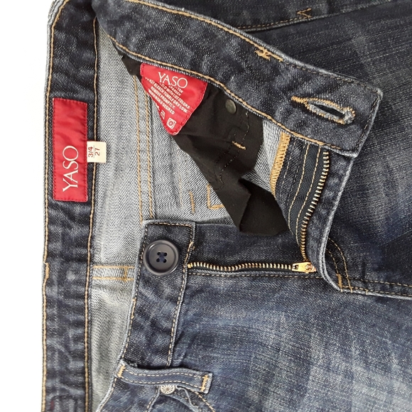 Yaso button fly flare jeans size 27 - Picture 9 of 10